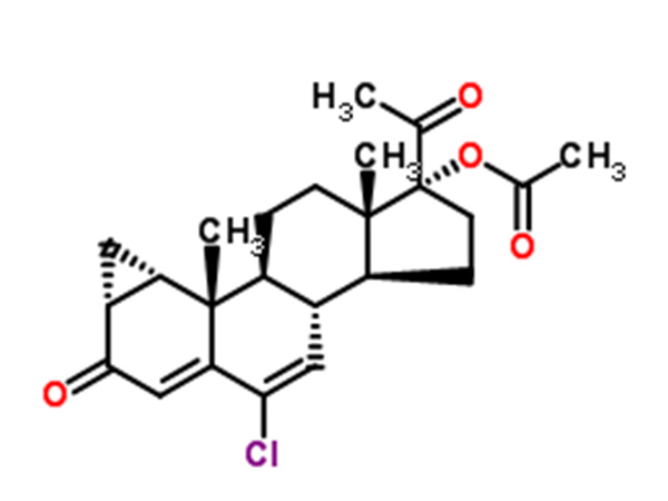 6-clor-1α-clorometil-3,20-dioxo-pregna-4,6-dien-17α-acetoxi